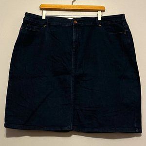 Denim Jean Pencil Skirt | Lands' End